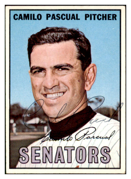 1967 Topps #071 Camilo Pascual Senators Signed Autographed 509226