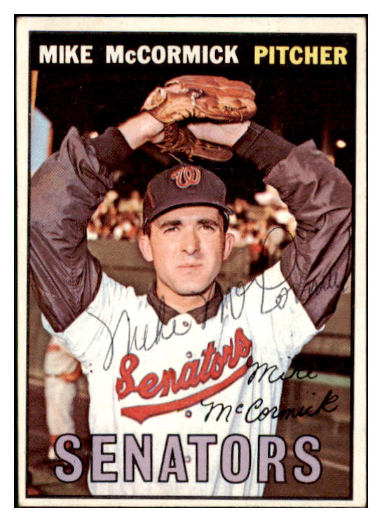 1967 Topps #086 Mike McCormick Senators Signed Autographed 509230