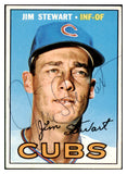 1967 Topps #124 Jimmy Stewart Cubs Signed Autographed 509242