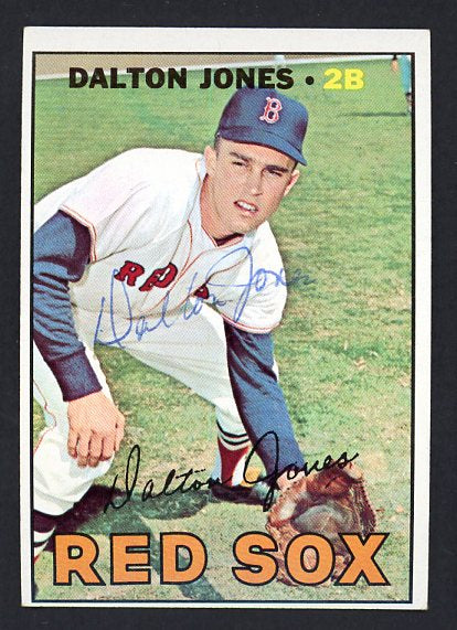 1967 Topps #139 Dalton Jones Red Sox Signed Autographed 509250