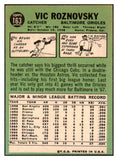 1967 Topps #163 Vic Roznovsky Orioles Signed Autographed 509255