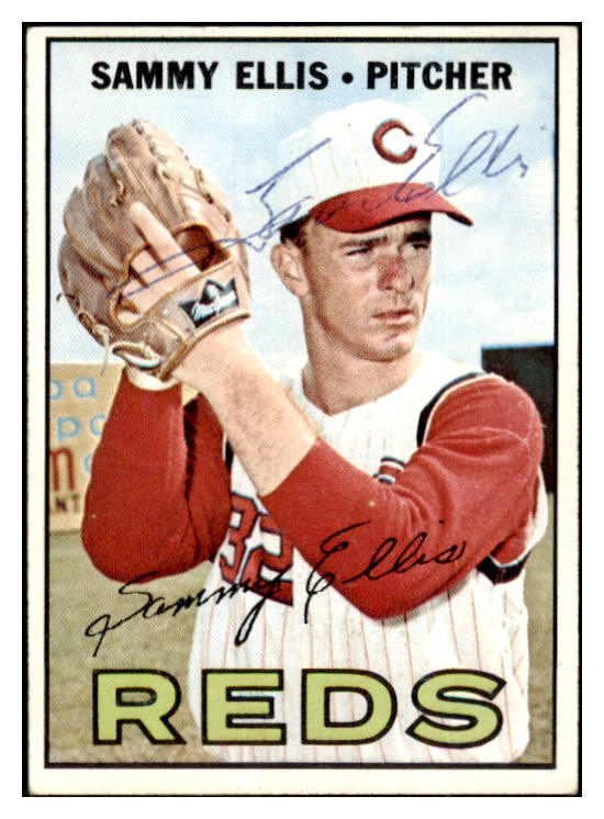 1967 Topps #176 Sammy Ellis Reds Signed Autographed 509260