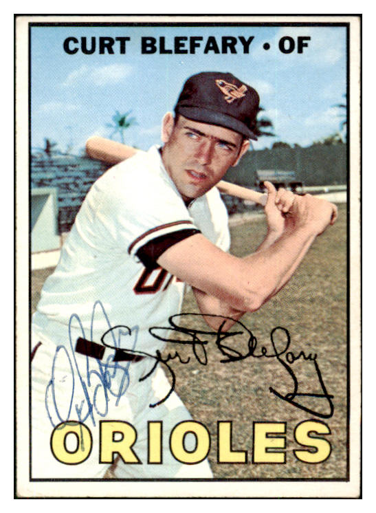 1967 Topps #180 Curt Blefary Orioles Signed Autographed 509264