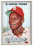 1967 Topps #195 Al Jackson Cardinals Signed Autographed 509272