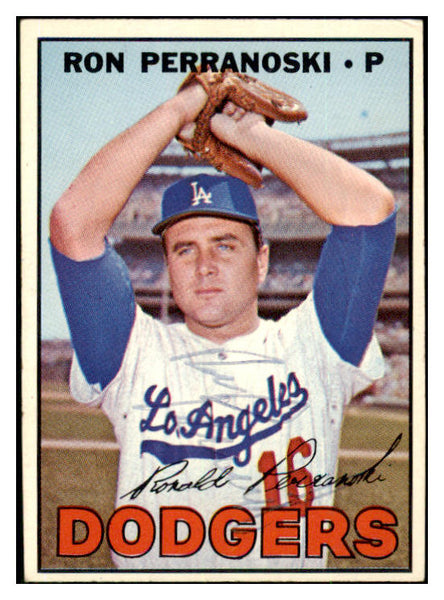 1967 Topps #197 Ron Perranoski Dodgers Signed Autographed 509274