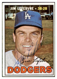 1967 Topps #260 Jim Lefebvre Dodgers Signed Autographed 509283