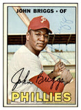 1967 Topps #268 John Briggs Phillies Signed Autographed 509286