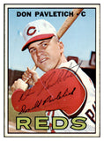 1967 Topps #292 Don Pavletich Reds Signed Autographed 509290