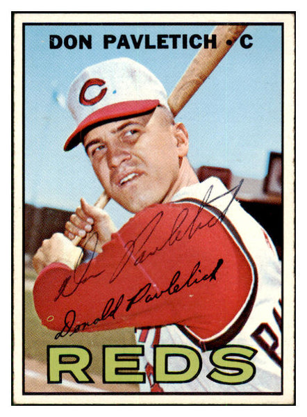 1967 Topps #292 Don Pavletich Reds Signed Autographed 509290