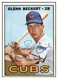 1967 Topps #296 Glenn Beckert Cubs Signed Autographed 509291