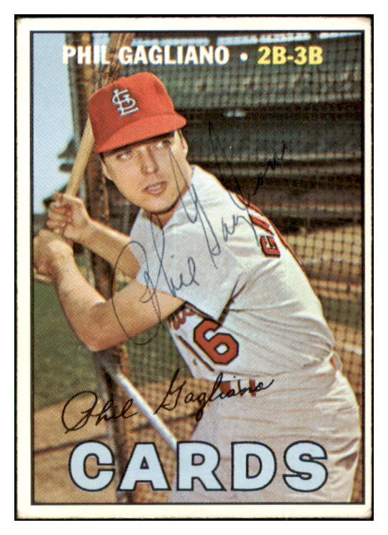 1967 Topps #304 Phil Gagliano Cardinals Signed Autographed 509295