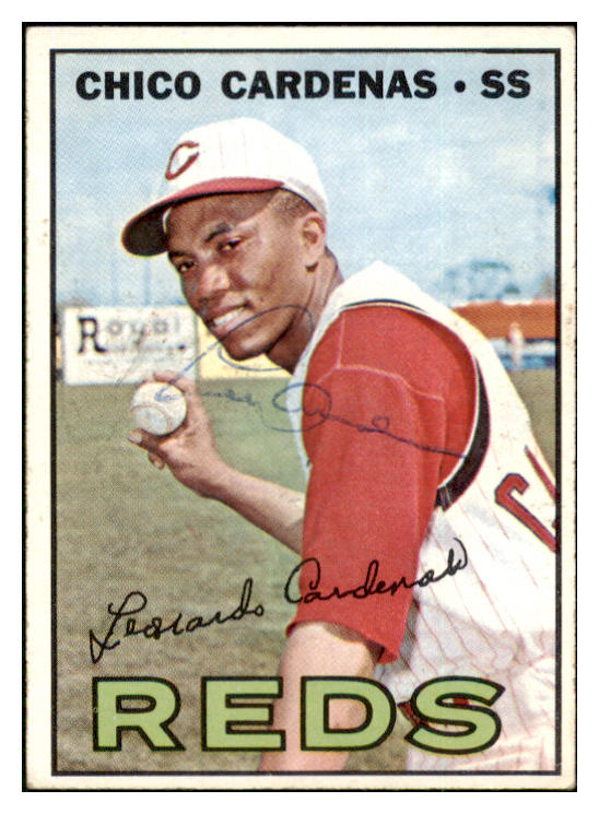 1967 Topps #325 Chico Cardenas Reds Signed Autographed 509302