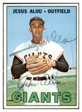 1967 Topps #332 Jesus Alou Giants Signed Autographed 509307