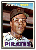 1967 Topps #335 Bob Veale Pirates Signed Autographed 509308