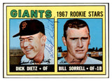 1967 Topps #341 Dick Dietz Giants Signed Autographed 509309