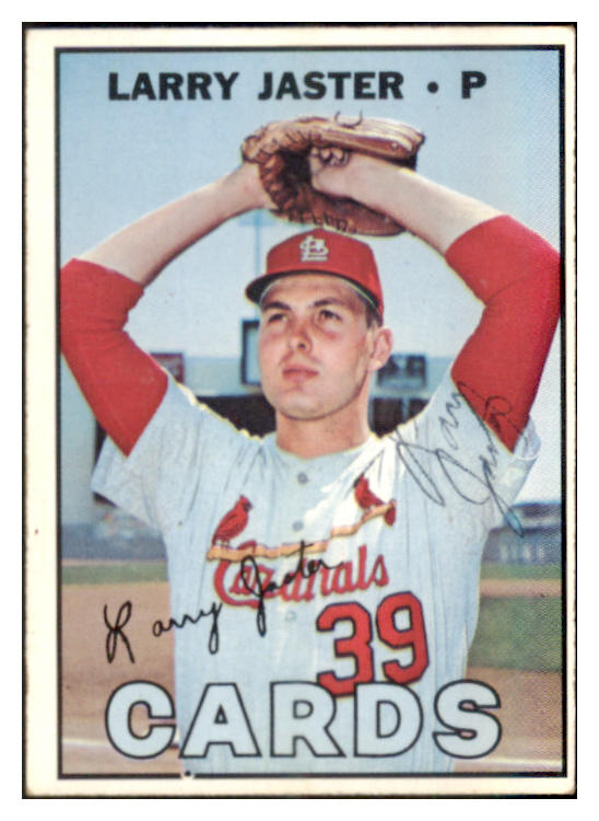 1967 Topps #356 Larry Jaster Cardinals Signed Autographed 509313