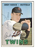 1967 Topps #366 Andy Kosco Twins Signed Autographed 509315