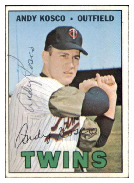 1967 Topps #366 Andy Kosco Twins Signed Autographed 509315