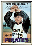 1967 Topps #425 Pete Mikkelsen Pirates Signed Autographed 509332