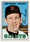 1967 Topps #462 Bob Barton Giants Signed Autographed 509337