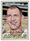 1967 Topps #469 Len Gabrielson Angels Signed Autographed 509339