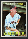 1967 Topps #494 Bill Rigney Angels Signed Autographed 509348