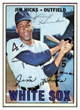 1967 Topps #532 Jim Hicks White Sox Signed Autographed 509363