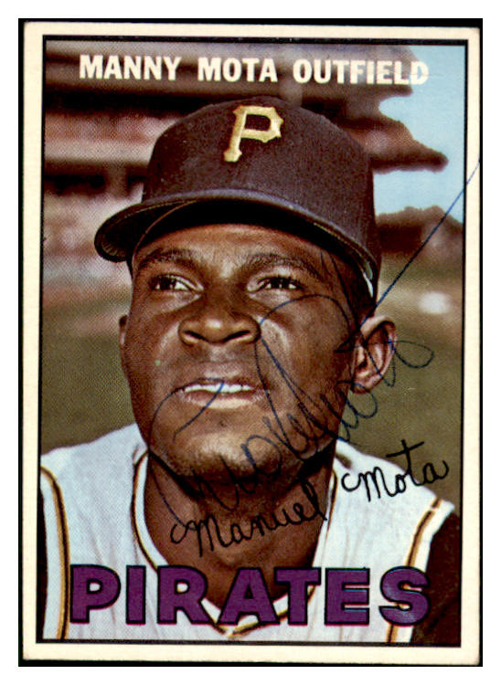 1967 Topps #066 Manny Mota Pirates Signed Autographed 509365