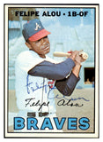 1967 Topps #530 Felipe Alou Braves Signed Autographed 509368