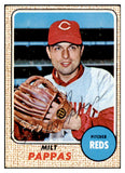 1968 Topps #074 Milt Pappas Reds Signed Autographed 509406