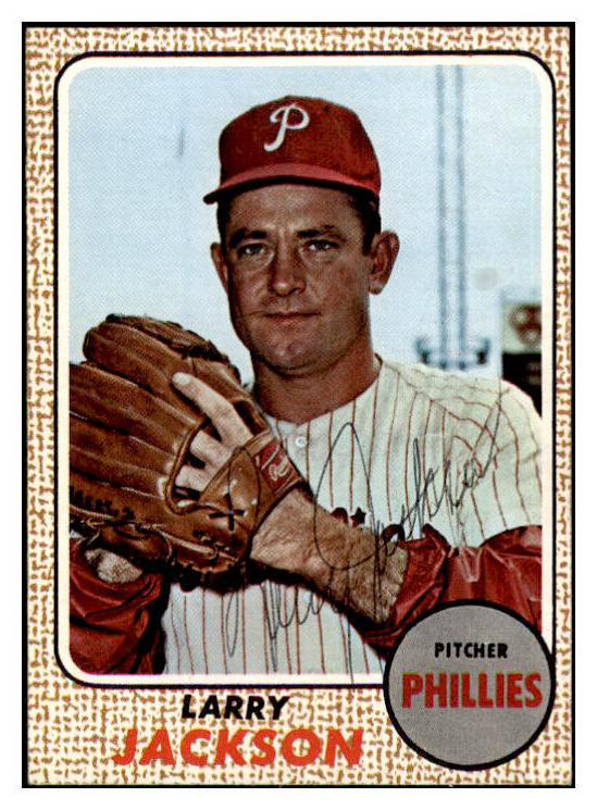 1968 Topps #081 Larry Jackson Phillies Signed Autographed 509407