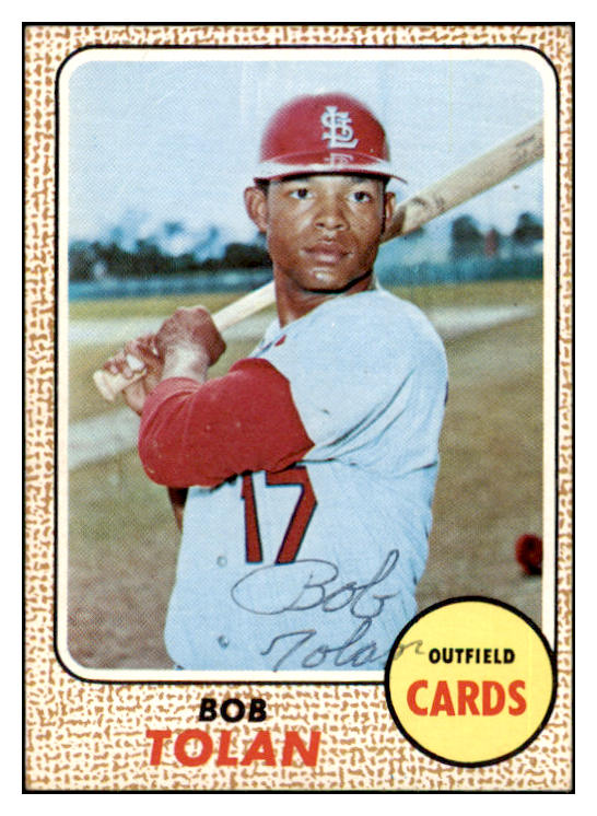 1968 Topps #084 Bob Tolan Cardinals Signed Autographed 509409