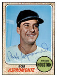 1968 Topps #095 Bob Aspromonte Astros Signed Autographed 509413