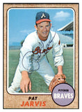 1968 Topps #134 Pat Jarvis Braves Signed Autographed 509424