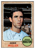 1968 Topps #161 Norm Miller Astros Signed Autographed 509428