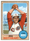 1968 Topps #171 Don Nottebart Reds Signed Autographed 509432