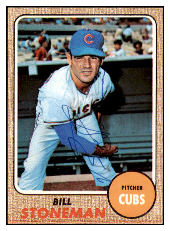 1968 Topps #179 Bill Stoneman Cubs Signed Autographed 509435