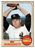 1968 Topps #234 Bill Monbouquette Yankees Signed Autographed 509449