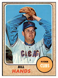 1968 Topps #279 Bill Hands Cubs Signed Autographed 509463