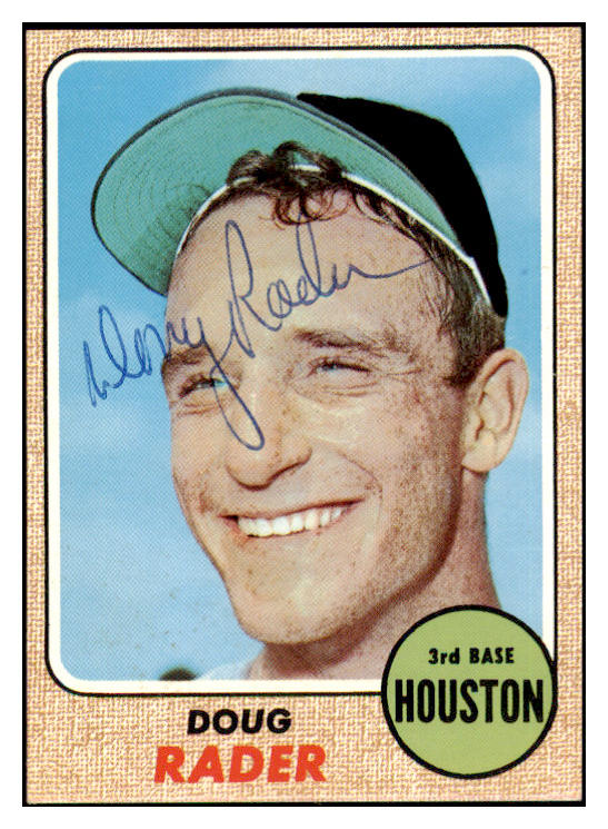 1968 Topps #332 Doug Rader Astros Signed Autographed 509478