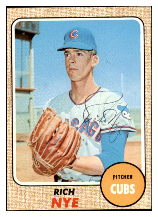 1968 Topps #339 Rich Nye Cubs Signed Autographed 509481