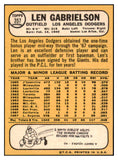 1968 Topps #357 Len Gabrielson Dodgers Signed Autographed 509486