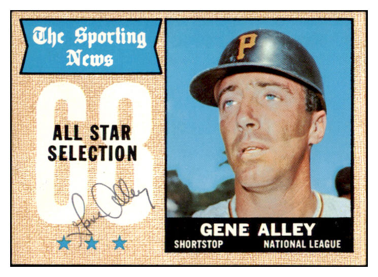 1968 Topps #368 Gene Alley A.S. Pirates Signed Autographed 509488