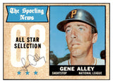 1968 Topps #368 Gene Alley A.S. Pirates Signed Autographed 509488