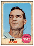 1968 Topps #407 Gary Kolb Pirates Signed Autographed 509498