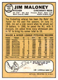 1968 Topps #425 Jim Maloney Reds Signed Autographed 509506