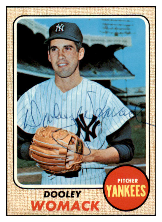 1968 Topps #431 Dooley Womack Yankees Signed Autographed 509509