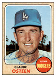 1968 Topps #440 Claude Osteen Dodgers Signed Autographed 509512