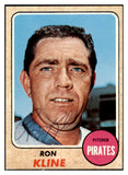 1968 Topps #446 Ron Kline Pirates Signed Autographed 509515