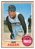 1968 Topps #482 Jose Pagan Pirates Signed Autographed 509524